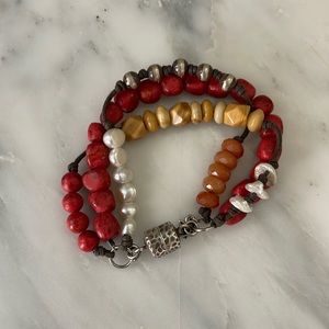 Vintage Silpada 3 strand bracelet